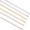 PVD Vacuum Plating Classic Plain 304 Stainless Steel Mens Womens Cable Chain for Necklace STAS-UN0005-34-1