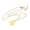 304 Stainless Steel Number 11:11 Pendant Necklaces LS-NJEW-NH0002-01G-05-2