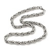 201 Stainless Steel Rope Chain Necklace STAS-Z056-04P-1