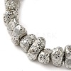 Electroplated Natural Lava Rock Beads Strands G-L606-D02-01C-2