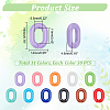   330pcs 11 Colors Acrylic Linking Rings SACR-PH0001-05-2