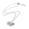304 Stainless Steel Pendant Necklaces for Women NJEW-D064-01P-1