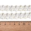 Baking Paint Electroplate Transparent Glass Beads Strands EGLA-Q136-03A-01-4