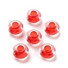 Transparent Acrylic European Beads TACR-P009-C01-2