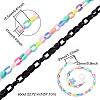 10Pcs 10 Colors Eyeglasses Chains AJEW-BY0001-01-3