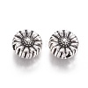Tibetan Style Alloy Flower Beads TIBEP-GC190-AS-NR-2