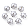 Spray Painted ABS Plastic Imitation Pearl Beads OACR-T015-05C-03-3