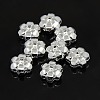 Plating Plastic Acrylic Flower Spacer Beads LS-X-PACR-L004-05S-1