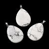 Natural Howlite Pendants G-F820-14P-23-1