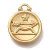 PVD Vacuum Plating 304 Stainless Steel Pendants STAS-S148-30G-09-1