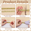 Polyester Metallic Ribbons DIY-WH0542-61A-4