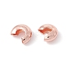 Brass Crimp Beads Covers KK-P219-05A-RG-1
