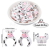 20Pcs Silicone Beads SIL-SC0002-81-2