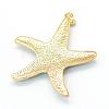 Starfish/Sea Stars Dyed Natural Agate Druzy Big Pendants X-G-L457-14-3