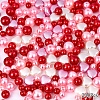 Spray Painted ABS Plastic Imitation Pearl Beads OACR-YW0002-20A-1