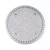 PU Leather Flat Round Bag Bottom FIND-WH0056-05A-1