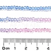 Transparent Painted Glass Beads Strands DGLA-A034-T1mm-A08-3