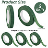 3 Rolls Paper Floral Tape for Bouquet Stem Wrap DIY-GF0011-25-2