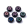 Opaque Black Acrylic Beads MACR-S273-45A-2