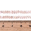Electroplate Transparent Glass Beads Strands EGLA-Q139-01A-A08-4