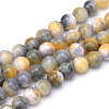 Natural Dyed Persian Jade Gemstone Bead Strands G-R271-6mm-XP26-1