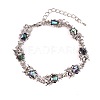 Owl Natural Abalone Shell/Paua Shell Link Bracelets for Women FS5984-9-1