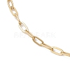 2.5MM 304 Stainless Steel Paperclip Chain Anklets AJEW-AN00749-4