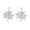 304 Stainless Steel Pendants STAS-T065-07P-1
