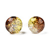 Transparent Crackle Acrylic Beads CACR-N002-16-4