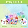 200Ps 10 Colors Transparent Crackle Acrylic Beads CACR-YW0001-3