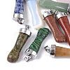 Natural & Synthetic Mixed Gemstone Pendants G-T128-02-1