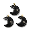 Natural Obsidian Pendants G-A297-02G-06-1