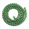 Electroplate Transparent Glass Beads Strands GLAA-T032-T4mm-AB07-3