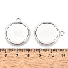 Tibetan Style Alloy Pendants Cabochon Settings PALLOY-N178-12AS-E-3