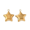 304 Stainless Steel Pendants STAS-S186-01A-G-1