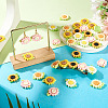 40Pcs 5 Colors Opaque Resin Decoden Cabochons CRES-TA0001-86-7