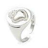 Brass Cuff Rings RJEW-G113-04B-2