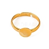 Brass Adjustable Ring Components KK-WH0035-83-1