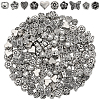 SUNNYCLUE 200Pcs 10 Styles Tibetan Style Alloy Beads FIND-SC0008-21-1