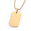 304 Stainless Steel Pendant Necklaces NJEW-L147-01G-2