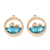Alloy Glass Pendants FIND-B061-05G-A04-1