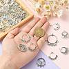 60Pcs 2 Styles Tibetan Style Alloy Connector Rhinestone Settings with 8 Styles Chandelier Component Links TIBEP-CJ0003-14-4