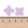 Frosted Transparent Acrylic Beads OACR-P029-09B-04-3