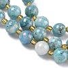 Electroplated Natural Druzy Geode Crystal Beads Strands G-G459-02L-3