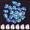 Electroplate Transparent Glass Pendants GLAA-YW0003-06-3