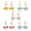 7 Pairs 7 Colors Alloy Dangle Leverback Earrings EJEW-JE05716-1