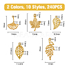 SUPERFINDINGS 140Pcs 10 Styles Alloy Pendants FIND-FH0007-11-2