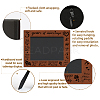 Leather Picture Frame AJEW-WH0320-01G-3