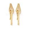 Brass Hook and S-Hook Clasps KK-Z136-41C-G-1