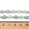 Natural Green Fluorite Beads Strands G-N342-53-8x6-12-5